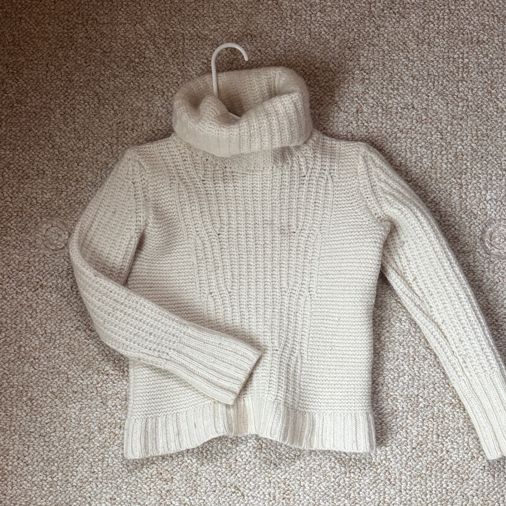 Banana Republic Cream Cowl Neck Sweater